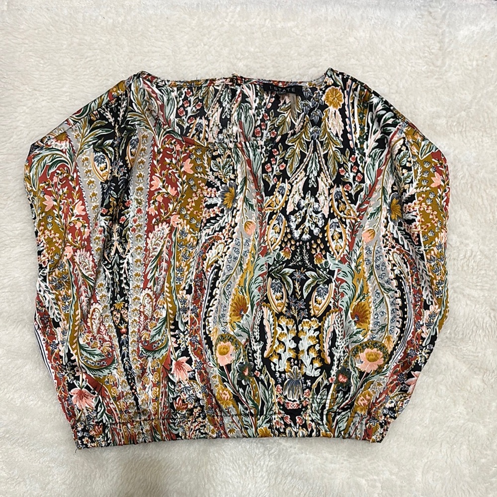 1. State Floral Paisley Blouse